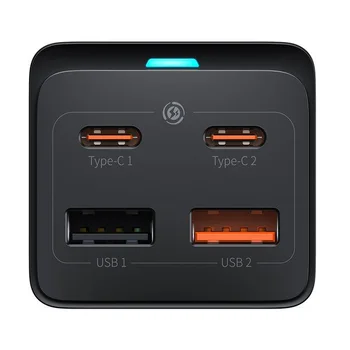 Baseus GaN3 Pro PSZM000901 65W Fast Wall Charger with 2 USB-C PD sockets, 2 USB and AC sockets