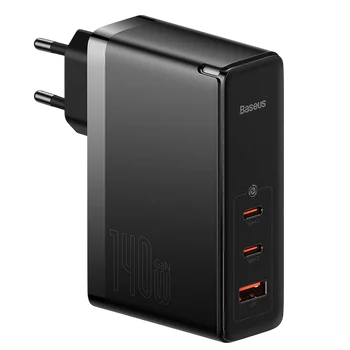 Baseus GaN5 Pro CCGP100201 140W Fast AC Charger with 2 USB-C PD and USB Sockets