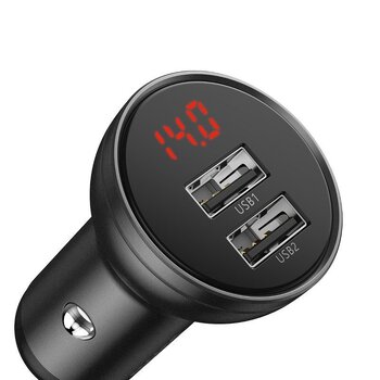 Baseus VCBXA CCBX-0G 4.8A 24W car charger with two USB ports