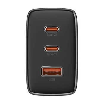 Baseus OS-Cube Pro P10152301113-00 65W fast wall charger with 2 USB-C PD and USB sockets