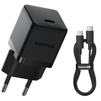 Baseus Palm P10111605113-01 30W Fast AC Charger with USB-C PD 3.0 PPS Socket + 1m Cable Baseus Palm P10111605113-01 30W Fast AC Charger with USB-C PD 3.0 PPS Socket + 1m Cable