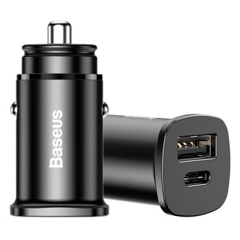 Baseus PPS BS-C15C CCALL-AS01 30W fast car charger with USB QC4.0+ and USB-C PD 3.0 socket