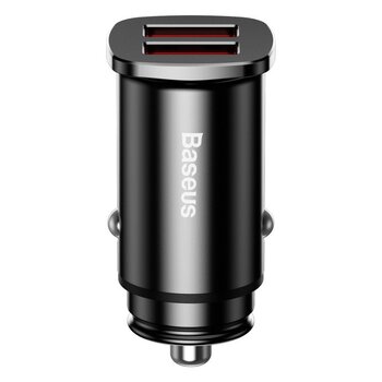 Baseus Square CCALL-DS01 30W fast car charger with two USB Quick Charge 3.0 ports