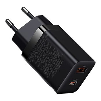 Baseus Super Si Pro CCSUPP-E01 30W fast charger with USB QC3.0 and USB-C PD 3.0 socket