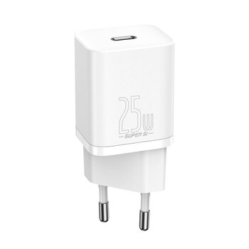 Baseus Super Si Quick Charger 1C 25W TZCCSUP-L02 fast ac charger with USB-C socket + cable