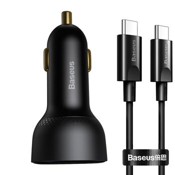 Baseus TZCCZX-01 100W fast car charger with USB QC3.0 and USB-C PD 3.0 PPS socket