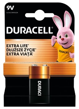 bateria alkaliczna Duracell 6LR61 9V (blister)