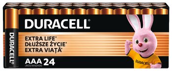 bateria alkaliczna Duracell Basic LR03 AAA (kartonik) - 24 sztuki