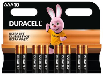 bateria alkaliczna Duracell Basic MN2400 LR03 AAA (blister) - 10 sztuk