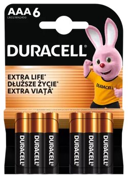 Duracell Basic MN2400 LR03 AAA alkaline battery (blister) - 6 pieces Duracell Basic MN2400 LR03 AAA alkaline battery (blister) - 6 pieces