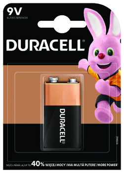 Bateria 9V alkaliczna Duracell - 1 sztuka w blistrze