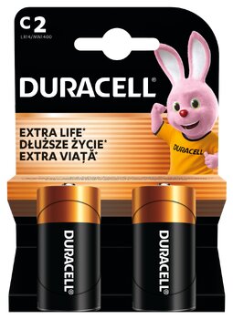 bateria alkaliczna Duracell LR14 C (blister) - 2 sztuki