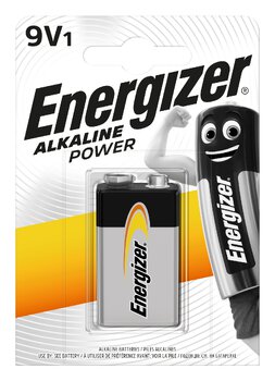 Bateria 9V Energizer alkaliczna pakowana po 1 sztukę w blistrze