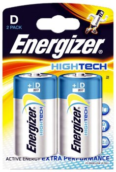 Energizer Hightech LR20/D alkaline battery (blister) - 2 pieces