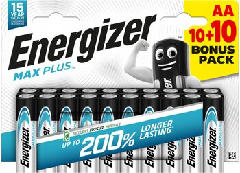 Energizer MAX Plus LR6/AA alkaline battery (blister) - 20 pcs