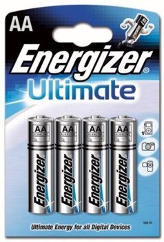 Energizer Ultimate LR6 AA alkaline battery (blister) - 4 pieces