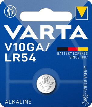 Mini VARTA Alkaline Battery AG10, L1131, LR1130, 189, V10GA, RW89, D189, LR54