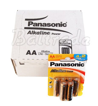 Panasonic Power LR6/AA alkaline battery (blister) - 72 pieces