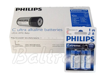 Philips ExtremeLife LR14/C alkaline battery - 24 pieces