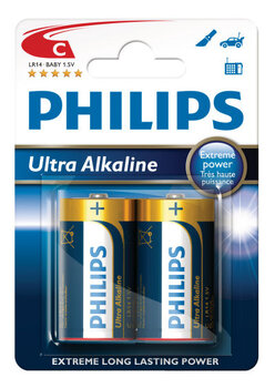 Philips Ultra Alkaline LR14 C Alkaline Battery (blister) - 2 pieces