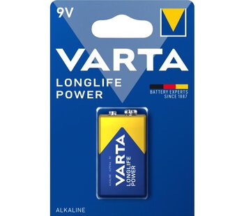 Bateria 9V alkaliczna Varta Loglife Power pakowana po 1 sztukę w blistrze