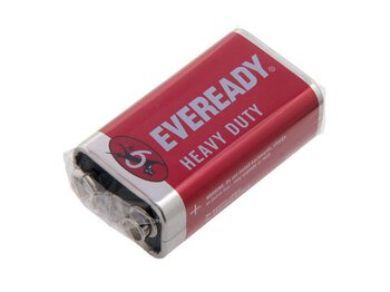 bateria cynkowo-węglowa Eveready Red Heavy Duty 6F22 (producent Energizer) (taca)