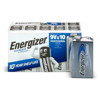 10 x Energizer LA522 Ultimate Lithium LA522/9V 6F22 lithium battery