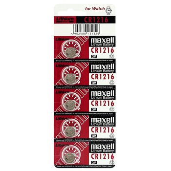 5 x Maxell CR1216 Lithium Battery