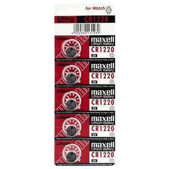 5 x Maxell CR1220 lithium battery