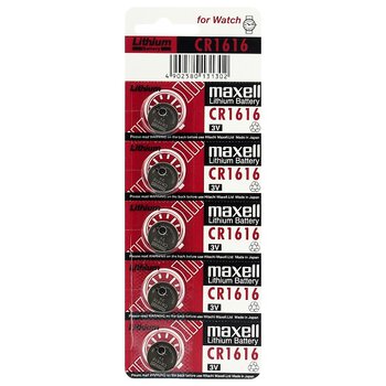 5 x Maxell CR1616 Lithium Battery