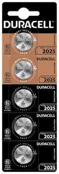 5 x bateria litowa mini Duracell CR2025 DL2025 ECR2025 HSDC