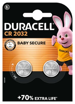 bateria litowa mini Duracell CR2032 DL2032 ECR2032 2BL - 2 sztuki