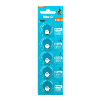 Vinnic CR1025 lithium battery - 5 pieces