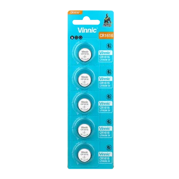 Vinnic CR1616 lithium battery - 5 pieces