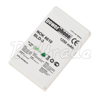 Bateria PowerPhone do Nokia 6610/7210/8210 Li-ion 1250mAh