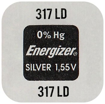 silver battery mini Energizer 317 / SR516SW / SR62