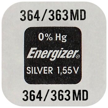 Energizer Silver Mini Battery 364-363/G1/SR621SW