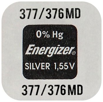 Energizer Mini Silver Battery 377-376/G4/SR626SW