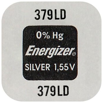 Energizer Silver Mini Battery 379/G0/SR521SW