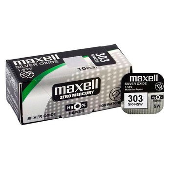 bateria srebrowa mini Maxell 303 / SR44SW / SR44