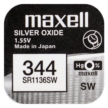 Mini Silver Battery Maxell 344/SR 42 SW/SR 1136 SW