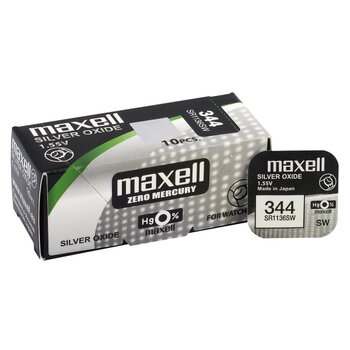 Mini Silver Battery Maxell 344/SR 42 SW/SR 1136 SW