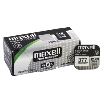 bateria srebrowa mini Maxell 377 / SR626SW / SR66