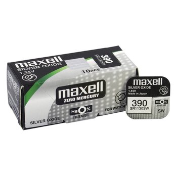 Maxell Mini Silver Battery 390/389/SR 1130 SW/G10