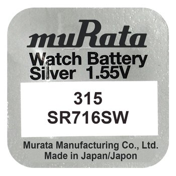 silver battery mini Murata 315 / SR716SW / SR67