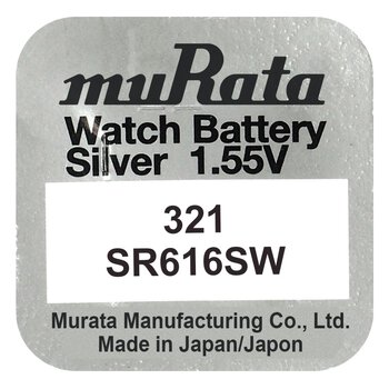 silver battery mini Murata 321 / SR616SW / SR65