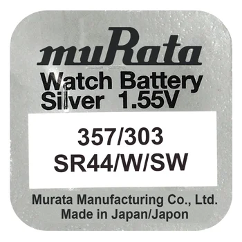 silver battery mini Murata 357 / 303 / SR44W / SW44SW / SR44