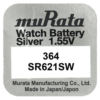 silver battery mini Murata 364 / SR 621 SW