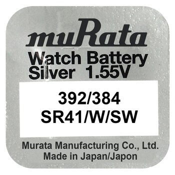 silver battery mini Murata 384 / 392 / SR 41 SW / SR 41 W