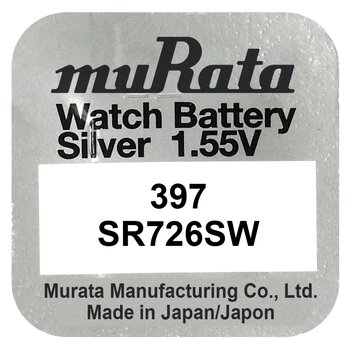 silver battery mini Murata 397 / SR 726 SW